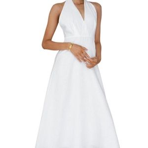 Posse Halter White Dress